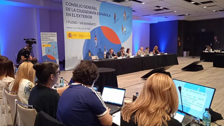 Navarra presenta sus políticas sobre diáspora en el Pleno del Consejo General de la Ciudadanía Española en el Exterior. GOBIERNO DE NAVARRA