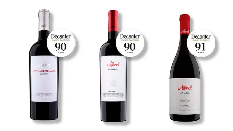 Los tres vinos premiados. CEDIDA