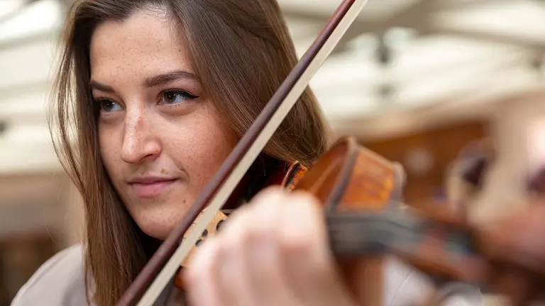 Amaya Arboniés ha sido la ganadora del primer Concurso de Violín Antonio Alvira. CEDIDA