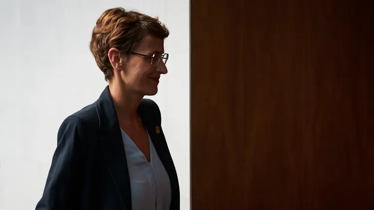 Comparecencia para que la presidenta María Chivite explique las actuaciones realizadas por el Gobierno de Navarra en relación con los incendios forestales que han asolado la Comunidad foral de Navarra. PABLO LASAOSA