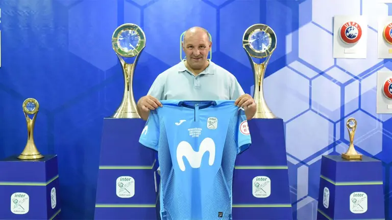 José Lucas Mena 'Pato' con la camiseta del equipo madrileño. @InterMovistar