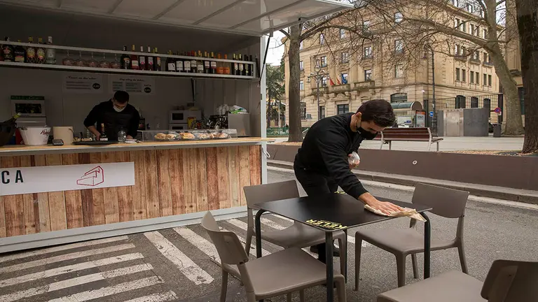 Terrazas del Paseo Sarasate. AYUNTAMIENTO DE PAMPLONA