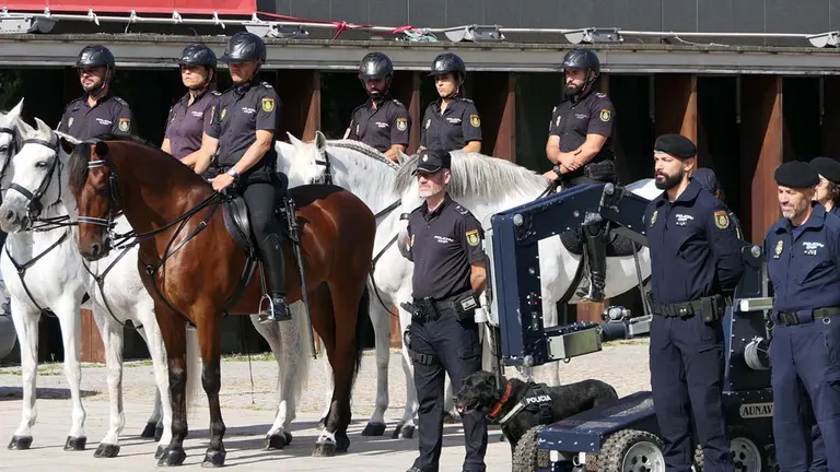 Presentación dispositivo de San Fermín de Policía Nacional. POLICÍA NACIONAL