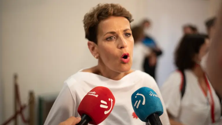 María Chivite en el Chupinazo San Fermín 2022.IRAITZ IRIARTE