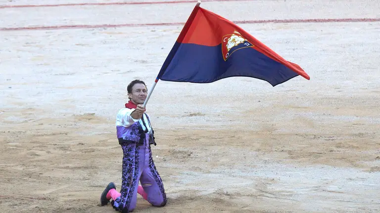 Cuarta corrida de la Feria del Toro de San Fermín 2022 con toros de la ganadería La Palmosilla para los diestros Rafaelillo, Manuel Escribano y Leo Valadez. IÑIGO ALZUGARAY