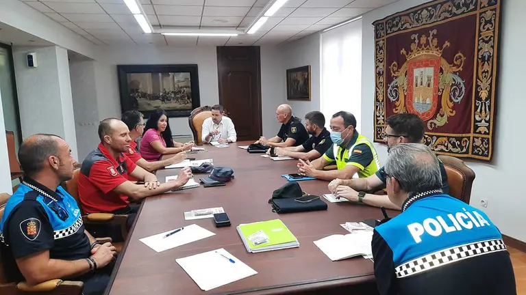 Junta de Seguridad para las fiestas de Santa Ana en Tudela. AYUNTAMIENTO DE TUDELA