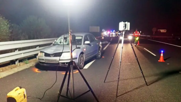 Accidente mortal en Navarra en la A-12 a la altura de Uterga. POLICÍA FORAL