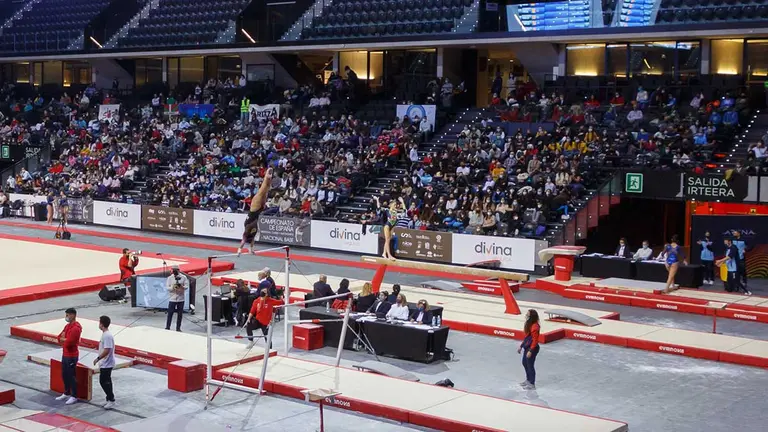 Campeonato de España de Gimnasia Artística celebrado en el Navarra Arena