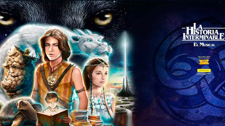 Cartel promocional del musical La Historia Interminables, que protagonizará la pamplonesa Alba Cuartero.