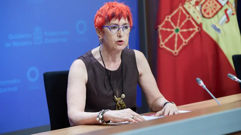 La consejera de Salud, Santos Induráin, presenta un estudio de seroprevalencia de anticuerpos frente al Covid-19 en la población de Navarra. IÑIGO ALZUGARAY