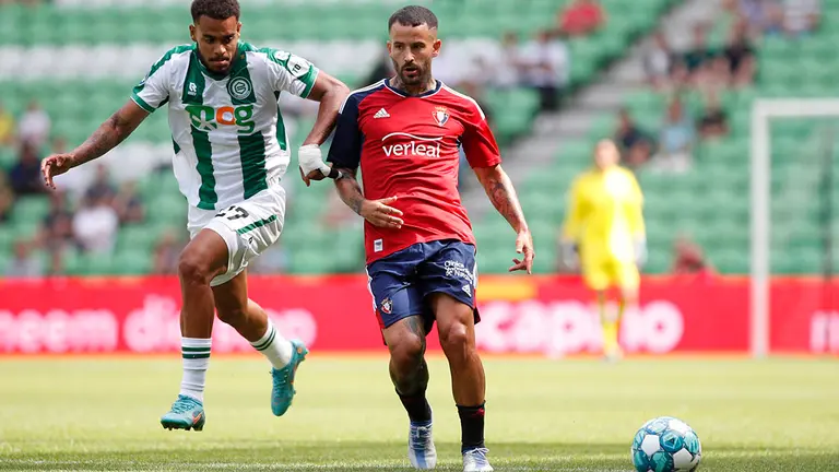 Partido de Osasuna disputado en Holanda ante el Groningen.