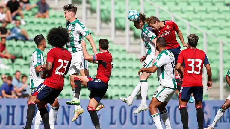 Partido amistoso entre Groningen y Osasuna disputado en Países Bajos. CA OSASUNA