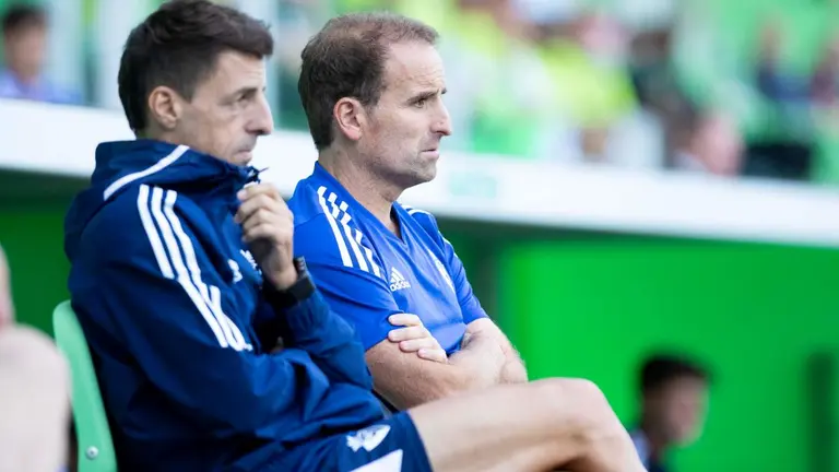 Jagoba Arrasate durante el partido amistoso entre Groningen  y Osasuna disputado en Holanda el 30 de julio de 2022. CA OSASUNA (3)