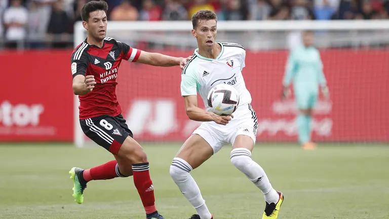 Osasuna ha jugado conta el Mirandés en el último partido de la pretemporada. OSASUNA