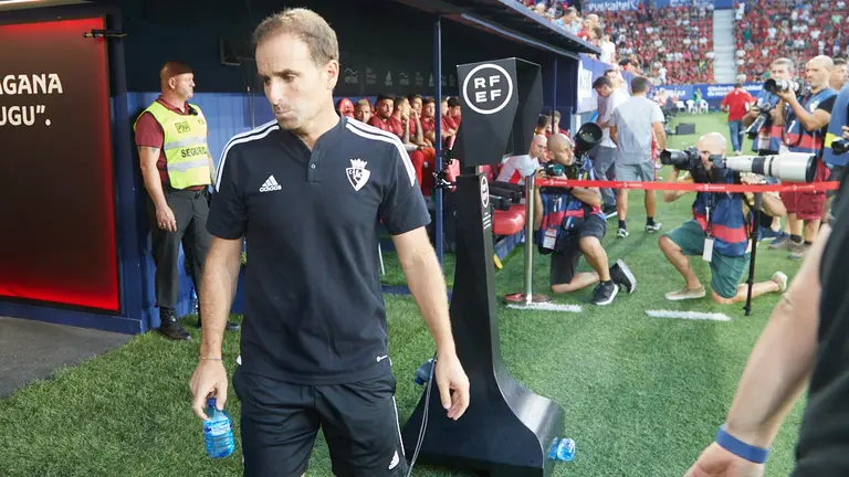 Arrasate en el primer partido de la temporada 2022/23 de la Liga Santander entre CA Osasuna y Sevilla CF disputado en el estadio de El Sadar. IÑIGO ALZUGARAY