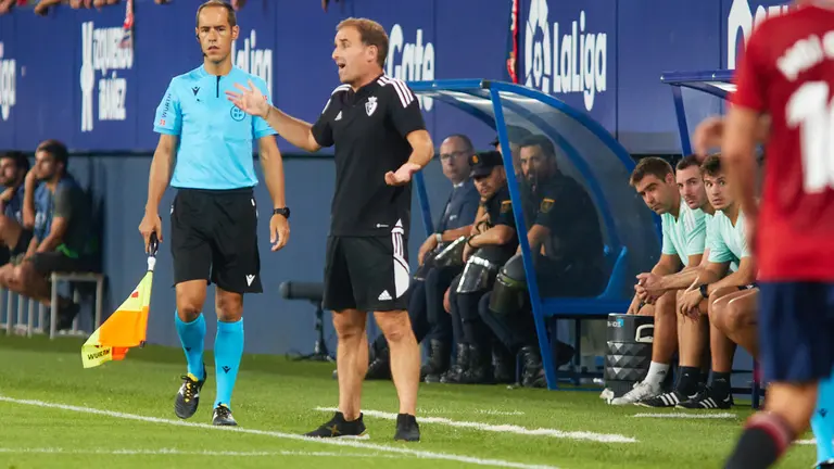 Arrasate en el primer partido de la temporada 2022/23 de la Liga Santander entre CA Osasuna y Sevilla CF disputado en el estadio de El Sadar. IÑIGO ALZUGARAY