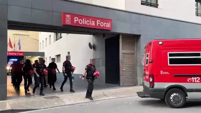 Patrullas del dispositivo de fiestas de Tafalla. CEDIDA