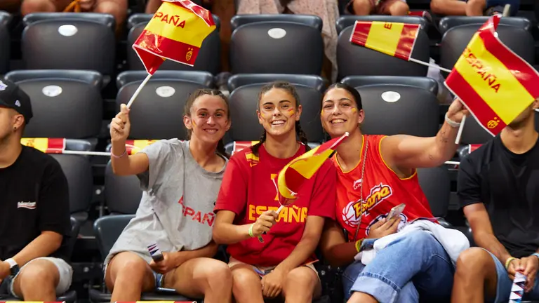 Partido entre las selecciones de baloncesto de España e Islandia correspondiente a la fase de clasificación para el Mundial de 2023 disputado en el pabellón Navarra Arena de Pamplona. IÑIGO ALZUGARAY