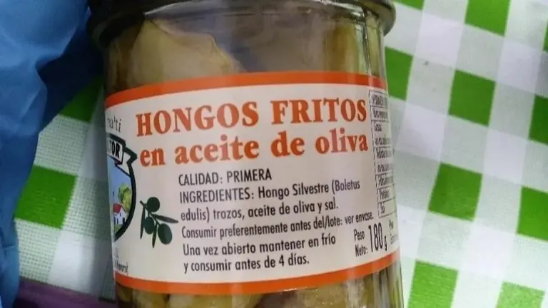 Hongos fritos en aceite de oliva (Boletus edulis) de la marca 'El Agricultor'.EUROPA PRESS
