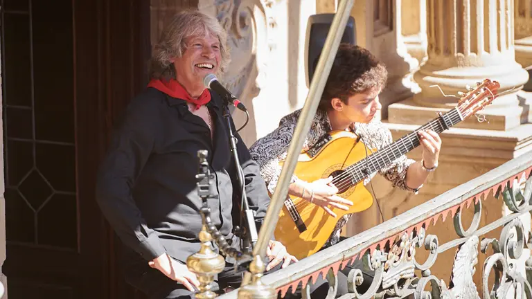 Actuación de José Mercé y Manuel Cerpa en el ciclo Flamenco en los Balcones, del Festival Flamenco on Fire. PABLO LASAOSA