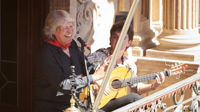 Actuación de José Mercé y Manuel Cerpa en el ciclo Flamenco en los Balcones, del Festival Flamenco on Fire. PABLO LASAOSA