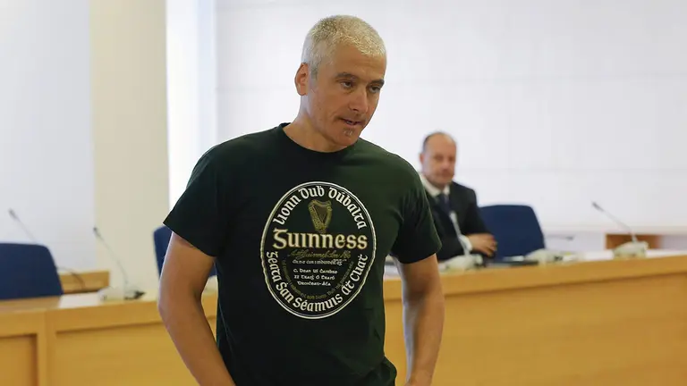 El exdirigente de ETA Javier García Gaztelu, Txapote, en la Audiencia Nacional. ARCHIVO