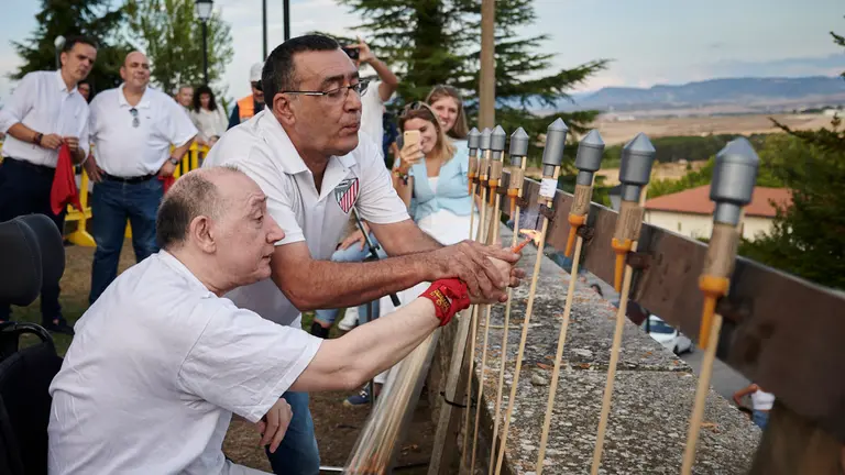 Chupinazo de las fiestas de Cizur 2022 a cargo de ASPACE. PABLO LASAOSA