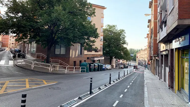 Imagen de la calle Gayarre en el barrio de la Milagrosa en Pamplona. Navarra.com