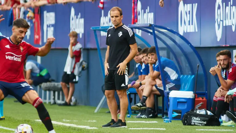 Partido de La Liga Santander entre Osasuna y Getafe disputado en el estadio de El Sadar. IÑIGO ALZUGARAY