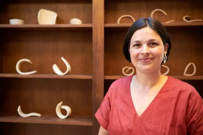 Inauguración de El Vivero de Ideas, un espacio dedicado a diferentes disciplinas artísticas, como la cerámica, y puesto en marcha por Carolina Cortes. IRANZU LARRASOAÑA