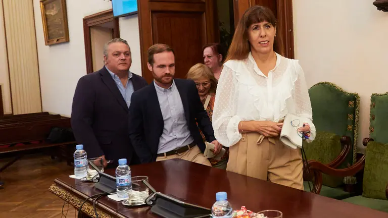 El pleno del Ayuntamiento de Pamplona celebra el Debate sobre el Estado de la Ciudad. IÑIGO ALZUGARAY