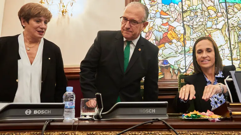 El pleno del Ayuntamiento de Pamplona celebra el Debate sobre el Estado de la Ciudad. IÑIGO ALZUGARAY