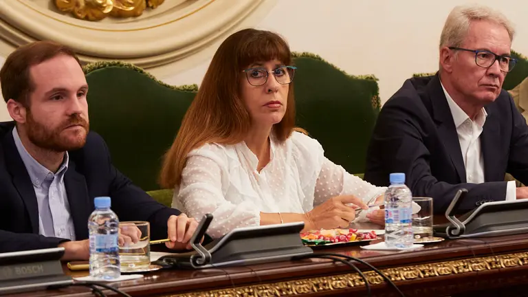 El pleno del Ayuntamiento de Pamplona celebra el Debate sobre el Estado de la Ciudad. IÑIGO ALZUGARAY