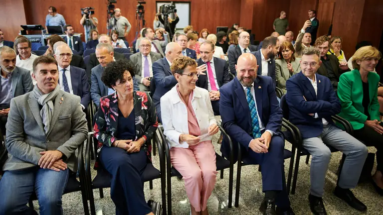 Acto de apertura del año judicial en Navarra en el Palacio de Justicia. PABLO LASAOSA