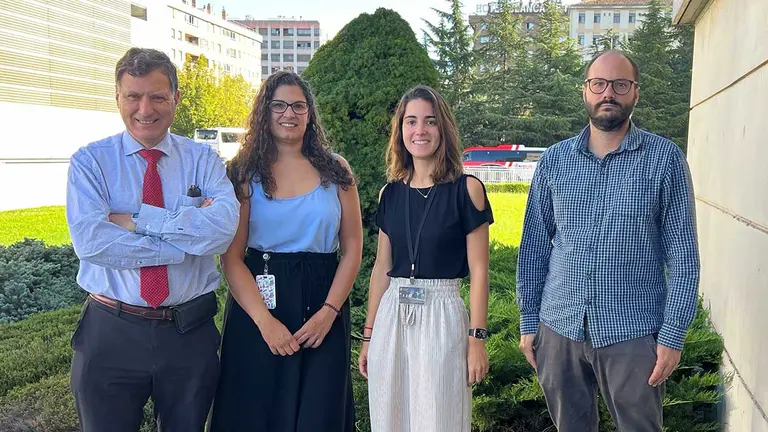 Los Dres. Ignacio Melero, Elixabet Bolaños, Irene Olivera y Álvaro Teijeira, investigadores del Cima y de la Clínica Universidad de Navarra. CIMA / UNIVERSIDAD DE NAVARRA