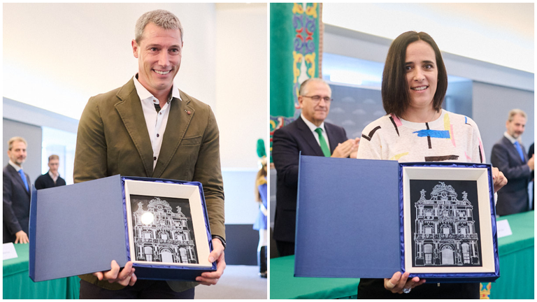 Iban Vicente López y Leticia San Martin Rodríguez. PABLO LASAOSA