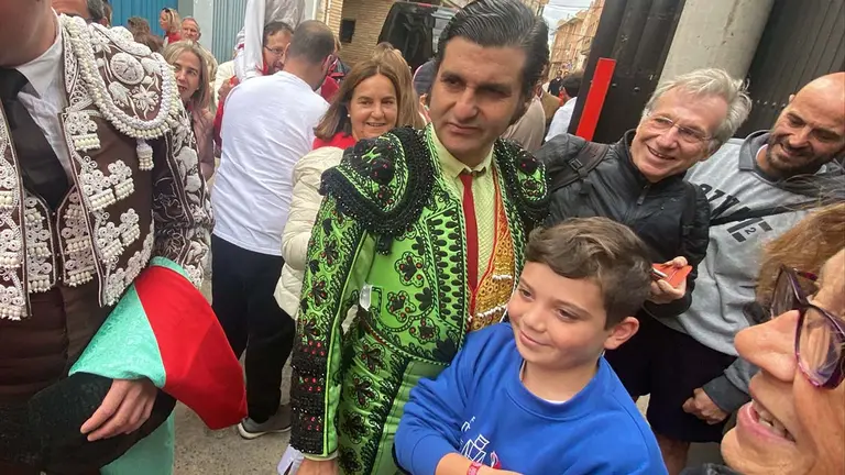 Morante de la Puebla llega a la plaza de toros de Corella. NAVARRA.COM