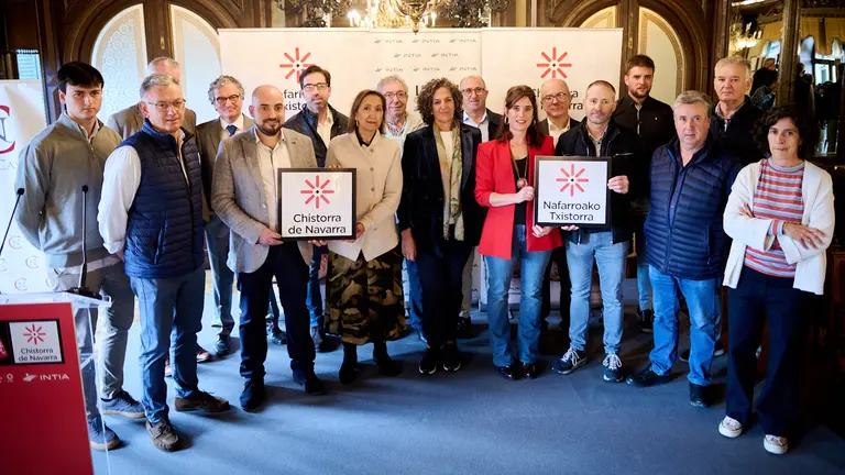 La ‘Asociación de Elaboradores de Chistorra’ presenta la nueva marca de calidad Chistorra de Navarra / Nafarroako Txistorra. PABLO LASAOSA