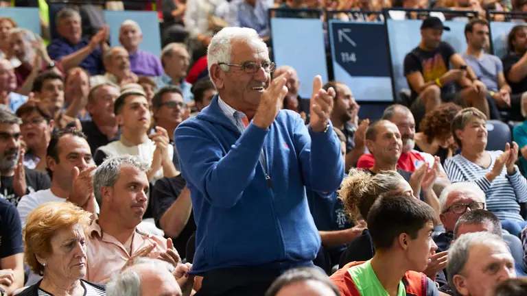 Final del Masters Caixabank de parejas de pelota mano entre Ezkurdia-Mariezkurrena II y Altuna III-Imaz celebrado en el Navarra Arena de Pamplona. IÑIGO ALZUGARAY