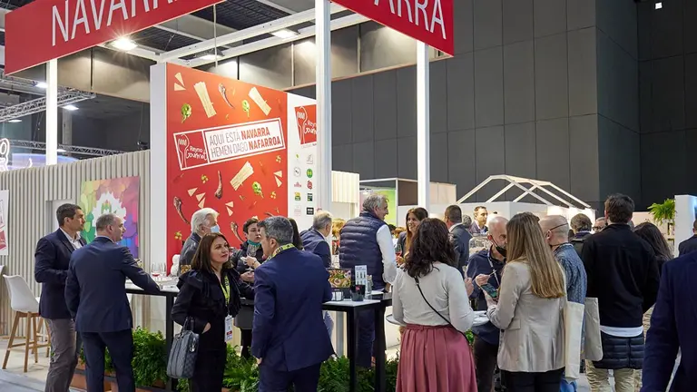 Stand de Reyno Gourmet en una feria de alimentación. REYNO GOURMET