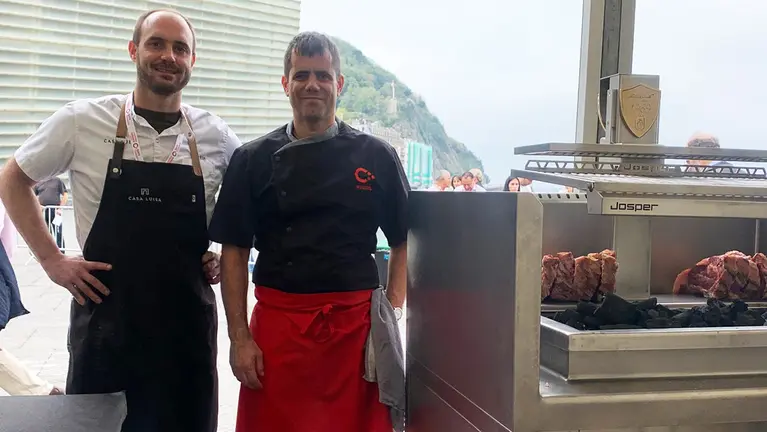 El restaurante Casa Luisa de Ayegui, capitaneado por Martín Goñi, finalista junto a la Cooperativa de Hostelería de Navarra en un certamen nacional de chuletones. SAN SEBASTIAN GASTRONOMIKA EUSKADI BASQUE COUNTRY
