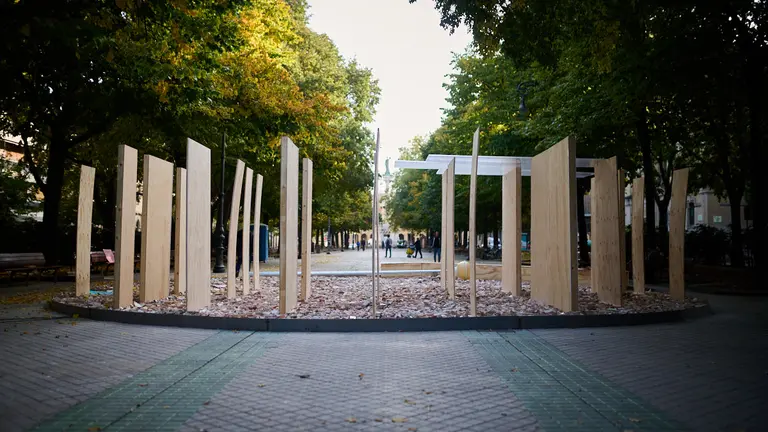 Exposiciones en las calles de Pamplona con motivo de los encuentros 1972-2022. PABLO LASAOSA