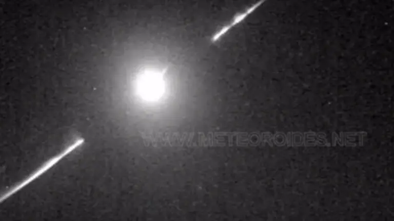 La bola de fuego se pudo ver a 700 kilómetros de distancia. COMPLEJO ASTRONÓMICO LA HITA