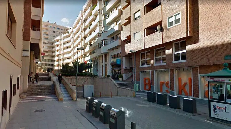 Vista de la calle Sancho el Fuerte de Tudela, donde tuvo lugar el suceso. GOOGLE MAPS