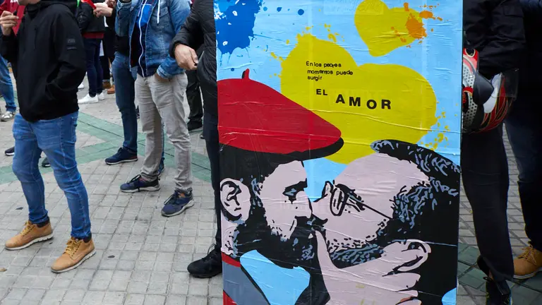 Concentración de la Policía Foral por el "incumplimiento" de la Ley de Policías por parte del Gobierno de Navarra. IÑIGO ALZUGARAY