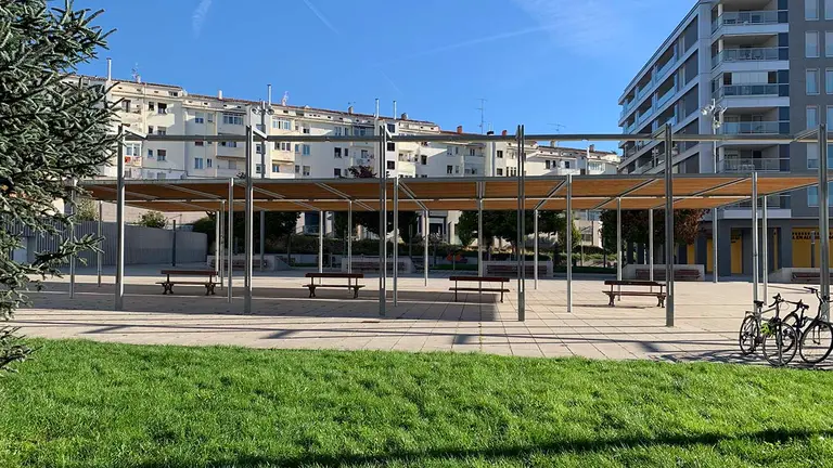 La plaza Alfredo Floristán en Pamplona. Navarra.com
