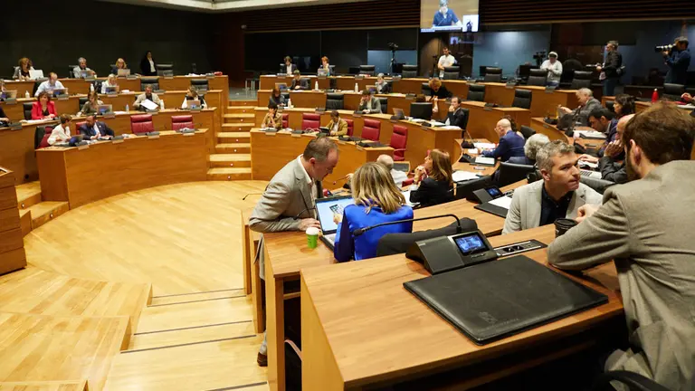 Pleno del Parlamento de Navarra. IÑIGO ALZUGARAY