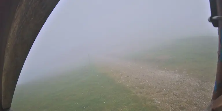 La primera etapa del Camino de Santiago Francés en Navarra supone un riesgo en estos meses por las inclemencias meteorológicas. CEDIDA