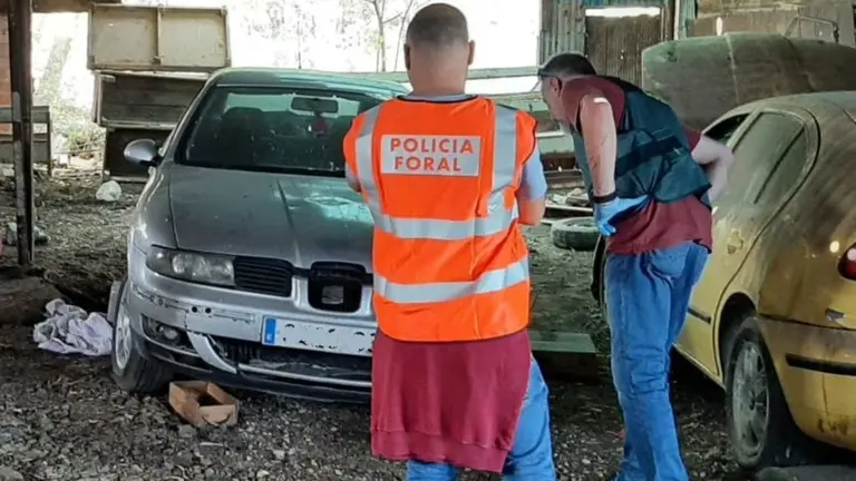 Escondía el coche con el que atropelló al vecino de Cortes en un garaje de Ejea de los Caballeros. CEDIDA