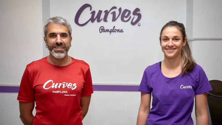Gimnasio femenino Curves, en la calle Iturrama 25 de Pamplona. IÑIGO ALZUGARAY
